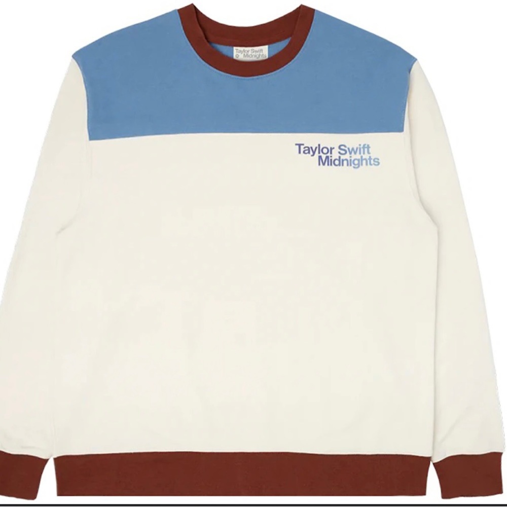 Taylor Swift Midnights Color Block Crew Sweater